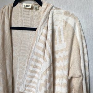 Aztec print draped cardigan | Catos